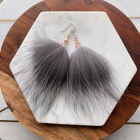 Image 1 of Silver Fox Poofs with Glass