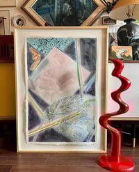Image 1 of Large Watercolour Abstract on Paper