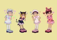 haikyuu maid dress stickers