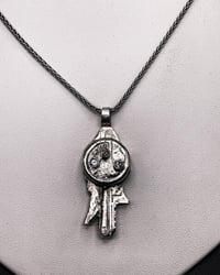 Topaz/Smoky Quartz/Sterling Pendant