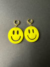 Gold Cubic Zironia Yellow Smiley
