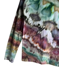 Image 3 of L Ladies Long-Sleeve Stretch Tee in Deep Agate Ice Dye