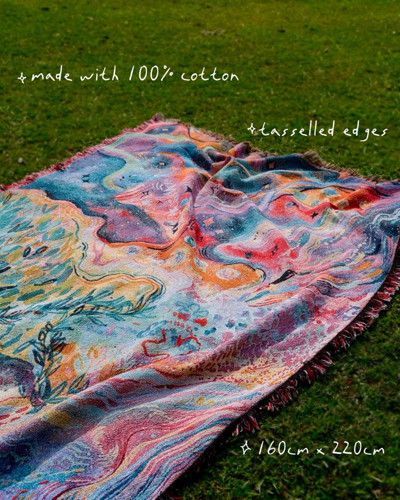 Image of EUDAIMONIA ✧ Woven Blanket (PREORDER) 