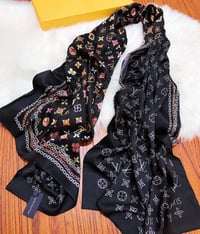 Image 2 of LV Silk Shawl Scarf