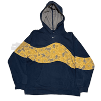 Image 1 of (L - XL)  Nike Hoodie KEBAYA Series Navy Flower “Kusho” 520