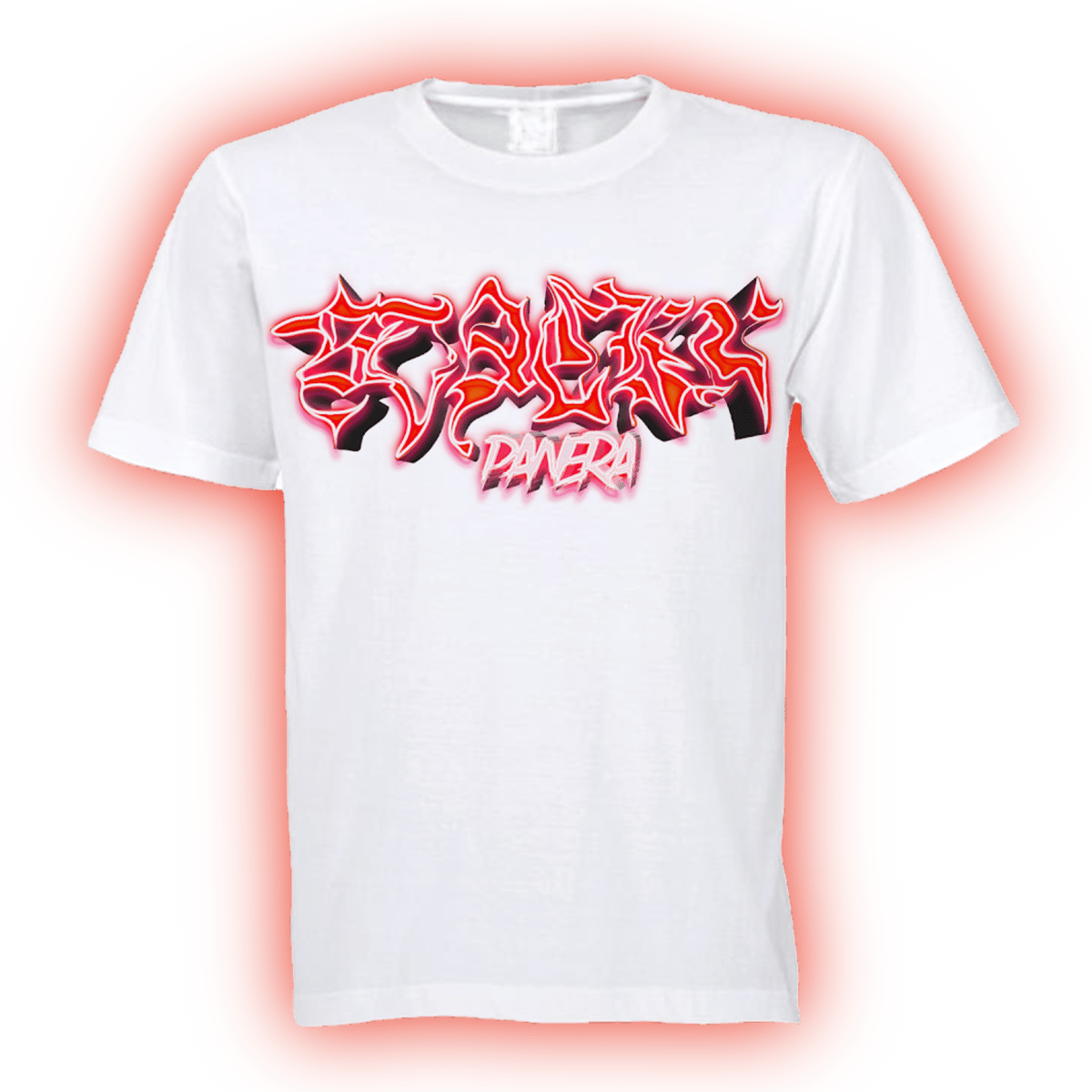 Image of RED “NEON GLOW” TEE