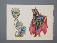 Image 1 of "Boy Death and Batsy"- "8.5x 11"- Fine Art Print 