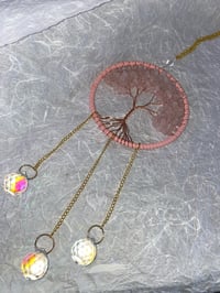 Image 3 of Tree Dream Catcher Rose Quartz