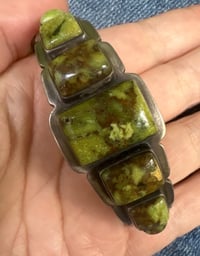 Image 3 of Yazzie “Orville jack” turquoise stacker cuff 