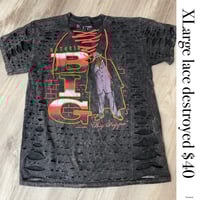 Xlarge Biggie coral lace destroyed