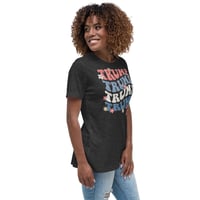 Image 9 of Retro Trump 24 Flowers Women's Relaxed T-Shirt