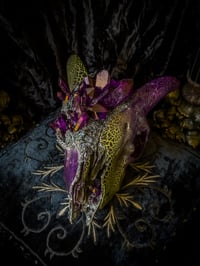 Image 2 of Purple Quartz & Carborundum - Goat Skull 