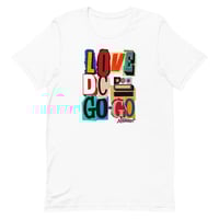 Image 1 of LOVE DCGOGO "DROP OFF" White Unisex t-shirt
