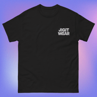 Image 1 of “JigIt Wear” Logo Embroidered Tee