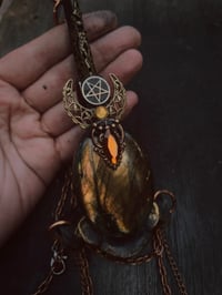 Image 5 of Adorned deer vertebrae talisman 