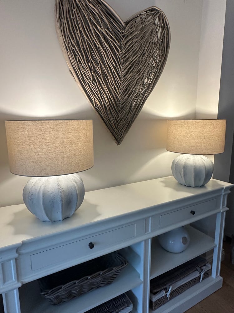 Image of RIPPLE STONE EFFECT TABLE LAMP