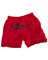 Image 1 of PRO CLUB RED ANGEL SHORTS (XL-3XL)