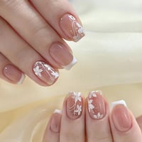 Image 10 of 24pcs Long Ballet Press On Nails 