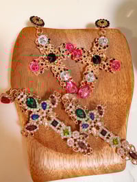 Image 2 of Issey Cross Drop Earrings