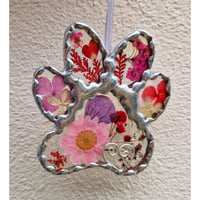 Image 1 of Real Flower Paw print 