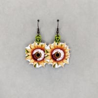 Spooky Sunflower Earrings