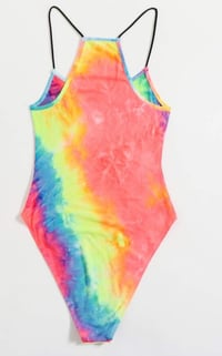 Image 2 of  Graphic Tie Dye Cami Bodysuit