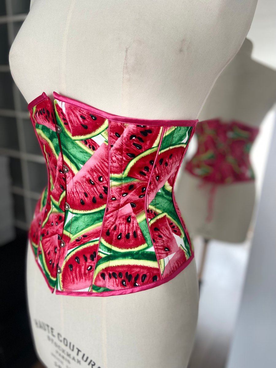 Image of WATERMELON UNDERBUST CORSET