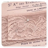 Image 4 of 1m of vintage french lace on a beautiful vintage style french postcard