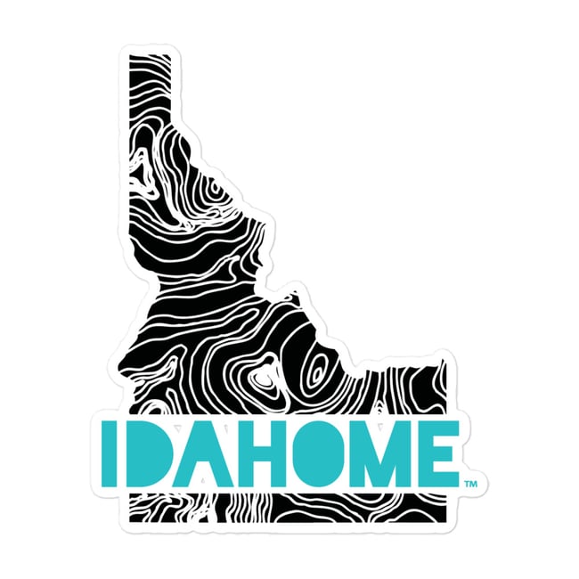 IDAHOME Topo Design 2-Color Bubble-free stickers