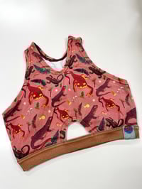 Large Salamander Sunday Peek-a-boob Bralette- READY TO SHIP