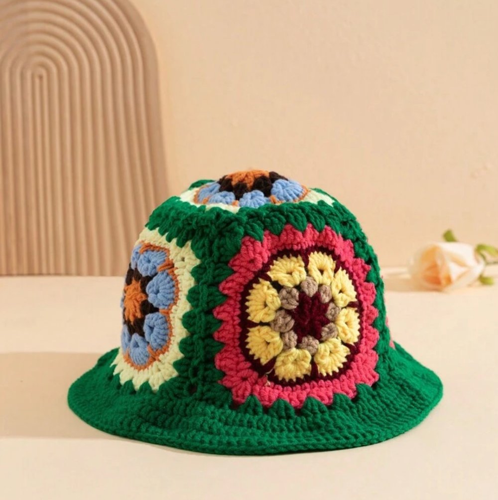 Image of “Sunflower Knitted Hat”