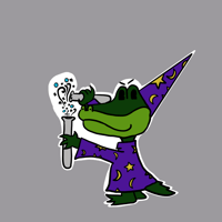 Lizard Wizard 3”x3” Sticker