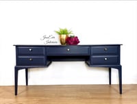 Image 1 of Stag Minstrel Dressing Table painted in navy blue 