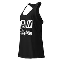 Image 3 of L&D Women’s fitted tank top (Black)
