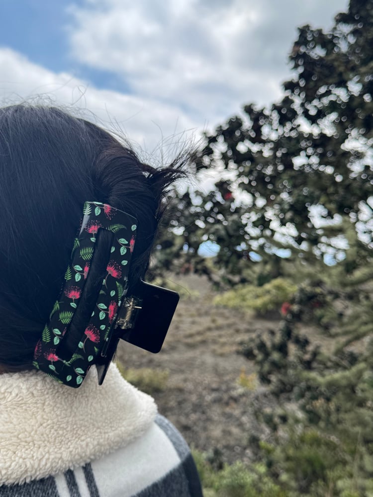 Image of FROM THE LAVA Ohia Fern Bombucha Claw Clip • Buddah Mochi collab