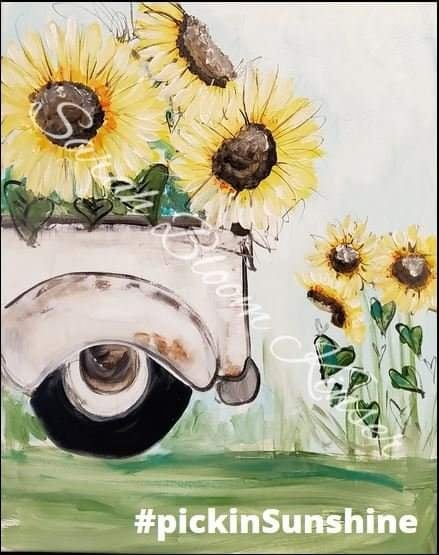 Image of Paint Party At Lorie's ##pickinSunshine 