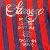Stussy World Tour Striped Tee Sz XL (Blue/Red)