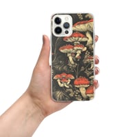 Image 10 of Dark Cottagecore Goth Inspired Vibrant Mushroom Clear Case for iPhone®