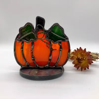 Image 4 of Orange Pumpkin Candle Holder 