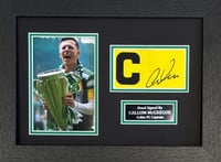 Signed Framed Callum McGregor Captain Armband Celtic FC