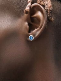 Image 4 of S925 18K Gold 9.5mm 1.4ct Moissanite Stud Earrings