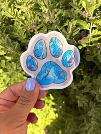 Gemstone Paw Waterproof Vinyl Sticker 