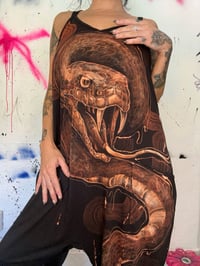 Image 3 of “SERPANT” CUSTOM BLEACH PAINTED BAGGY JUMPET SIZE LARGE