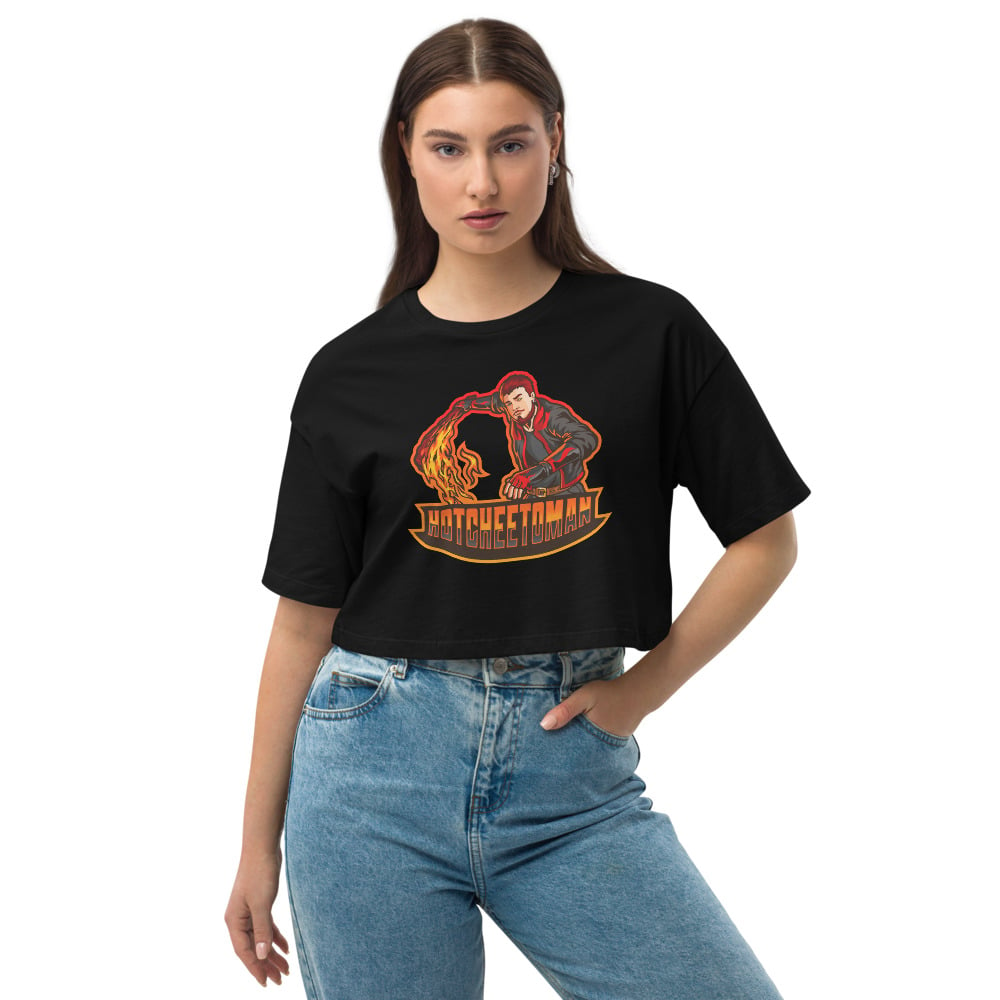 Image of HotCheetoMan's Women Loose drop shoulder crop top