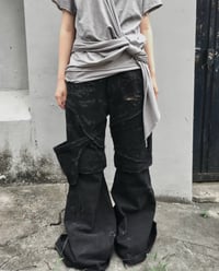 Image 2 of Scarfed T-shirt Light Grey