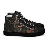 Image 14 of Grunge Style Nature Inspired Mushrooms/Fungus Women’s high top canvas shoes