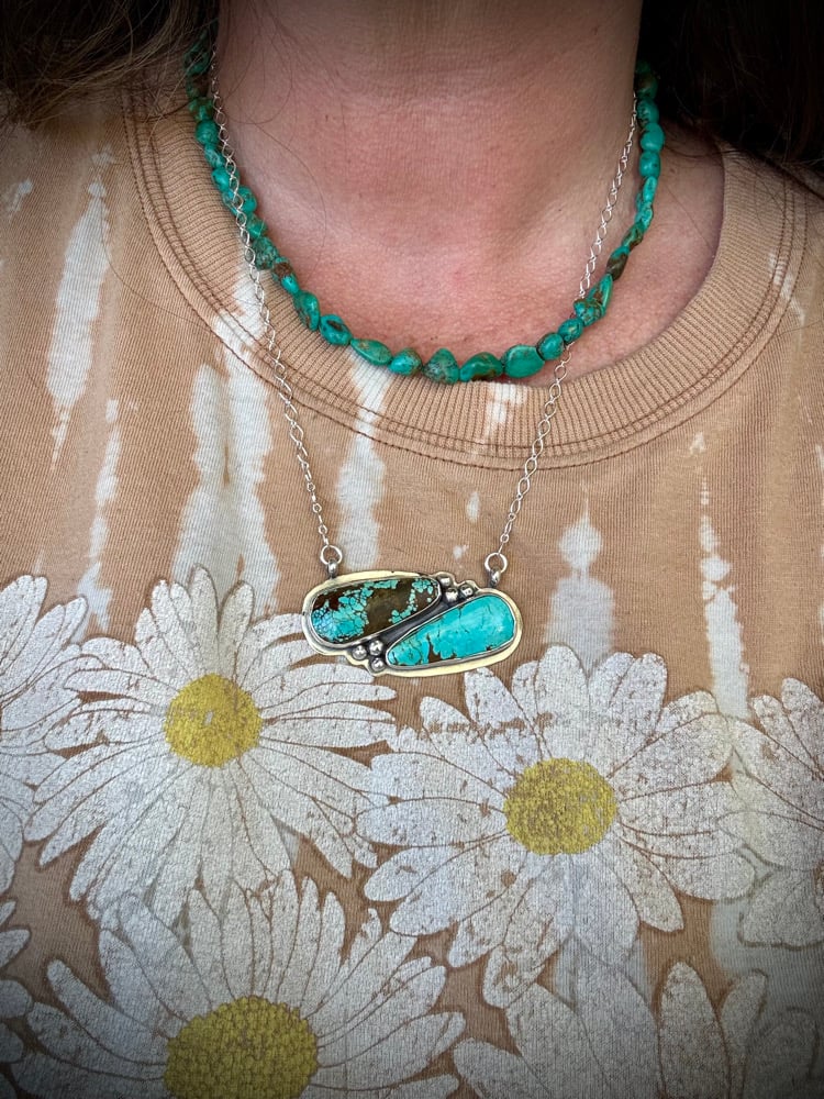 Image of Mine #8 Turquoise Bar Necklace