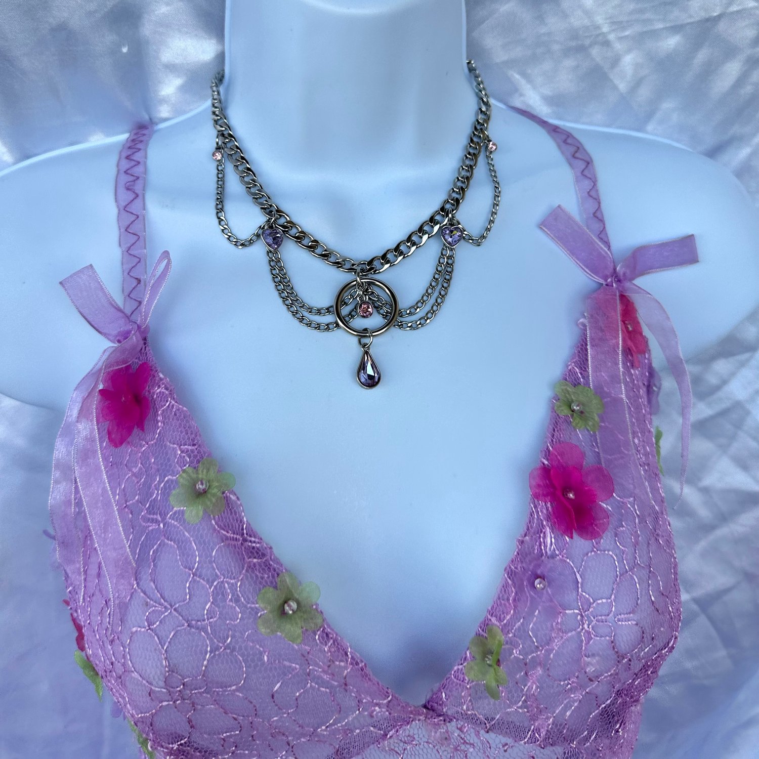 Image of Wishing Well Choker- light purple