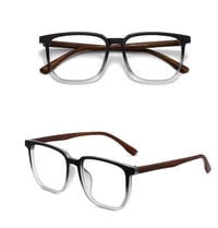 Image 2 of His Signature, Naming C Collection 1. Carter Lens (BLACK, Clear Wooden) for men by Y. Cashay