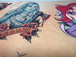 Image of Disney Inspired 2026 Traditional Tattoo Flash Sheet: Dis26A 11x14